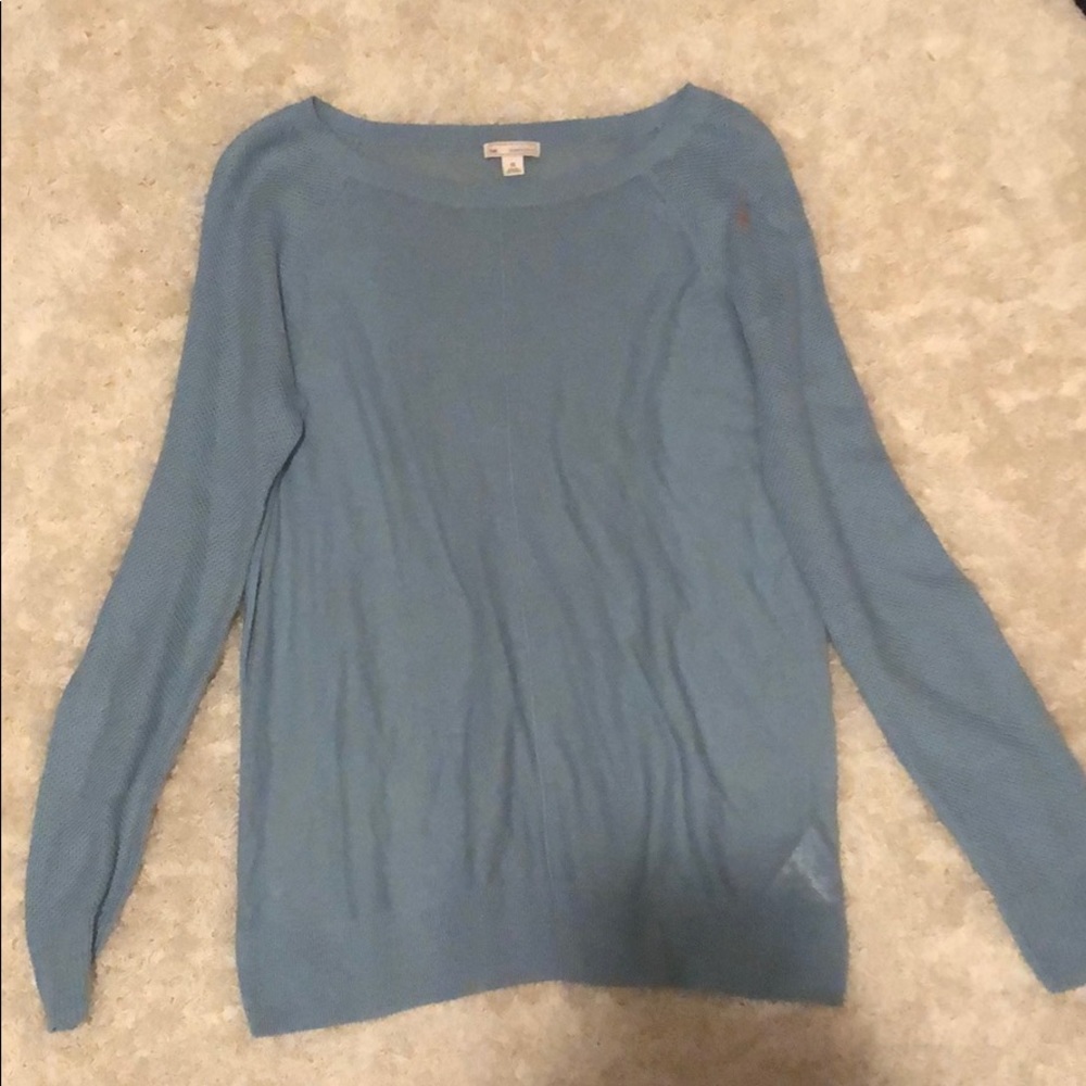 GAP baby blue sheer sweater pullover